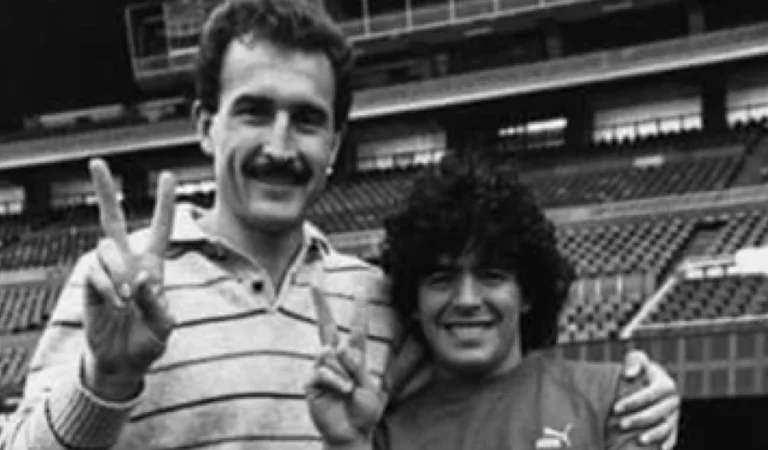 L'Albanais qui a rencontré Maradona et posé avec elle quand les deux ont joué à Barcelone