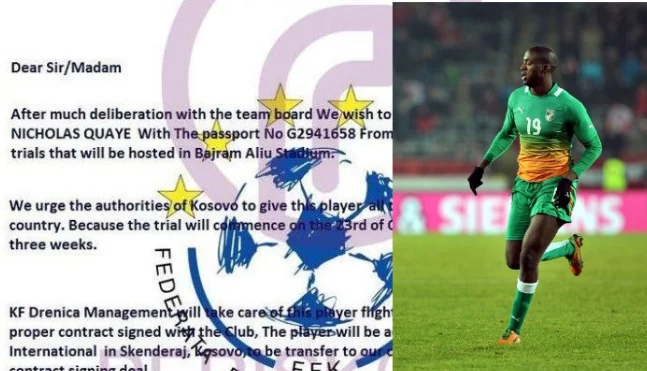 I club del Kosovo e del FFK vengono utilizzati per frode con i calciatori africani (Document)