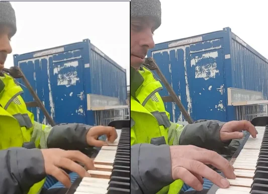 The Kosovar in “Bausele” is amazing in Germany: Finding the piano in the trash and playing Albanian melodies
