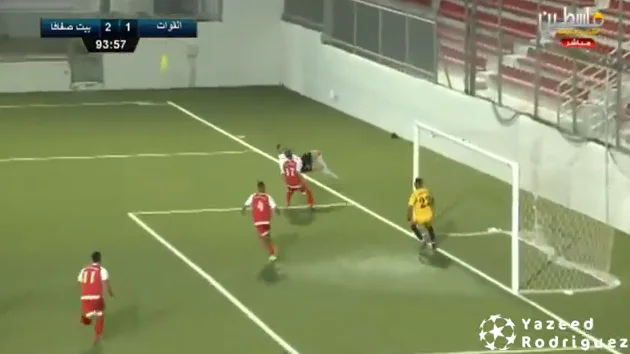 Stranger goal than the one recorded in Palestine, you have not seen, hard to explain.
