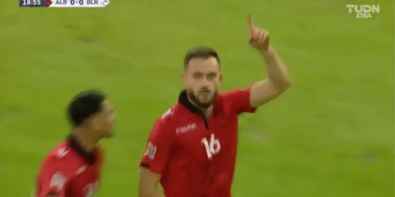 Finalálisis de Albania: Bielorrusia, marcado primer objetivo