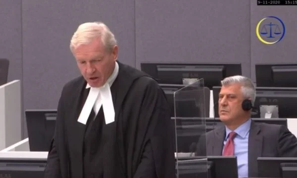 Lawyer Hooper: We're gonna ask for Thaci's bail.