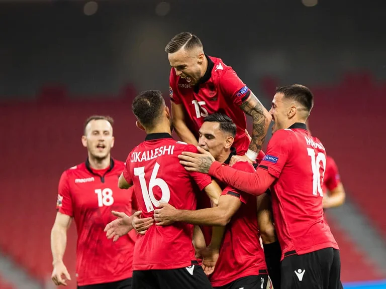 The group's first Albania qualify for the World Championship Play Off?