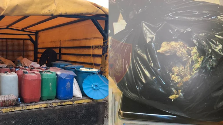 “Come formaggio, come formaggio La polizia ha trovato droghe nei secchi albanesi