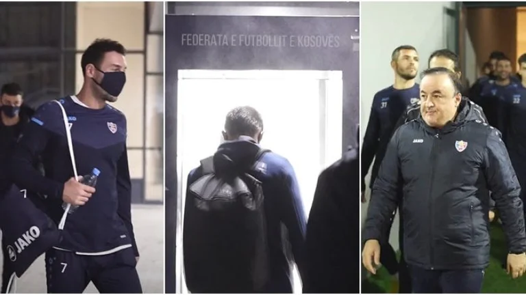 Image from Moldova's landing in Slatina, as well as its first training at the Faldil Vokrri