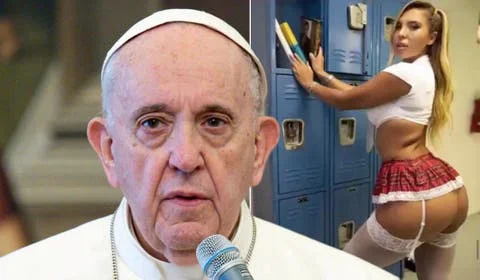Le modèle que le Pape a joué dans l'image: Au moins, je vais au paradis.