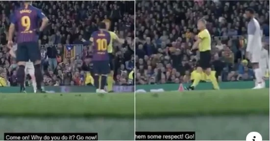 Unprecedented images published earlier where the judge asks Mess to show little respect for Liverpool