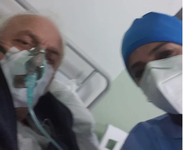 Died today by Ovidius, this was the last photo and prayer of the renowned Albanian doctor