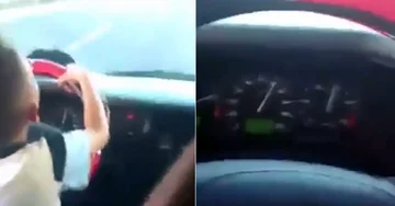 8 ans conduit 120km de magie, traverse un camion