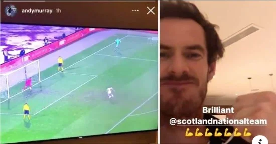 Andy Murrays Reaktion nach Schottland schlägt Serbien, um APU0 2020 zu sichern, ist viral