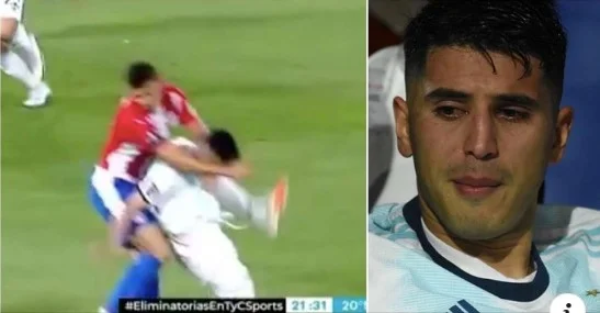 Shocking knee kick that broke the back of Argentina's Exequiel Palacio last night