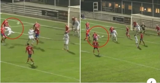 This absolutely sensational goal, candidate for Pruskas, is the most special you'll ever see.