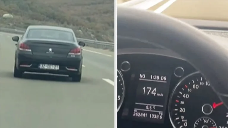 They don't stop the gas: Car driver 3Z, step over 180 km/h.