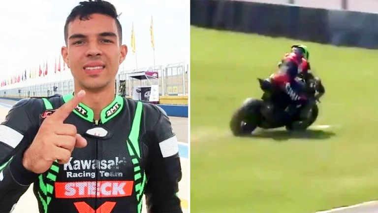 The 23-year-old motorist loses his life in the race