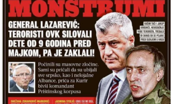 Serbische Krone ruft Thacis Monstrume Krasniqi an