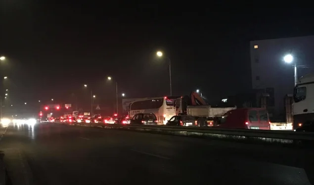 Police continue control of vehicles on Pristina-Fushe Kosovo road