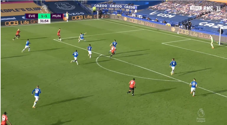 United turned Everton, Bruno Fernandes again with identical goals like first
