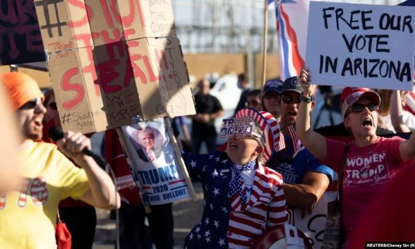 US, protests by supporters of two camps as vote count continues