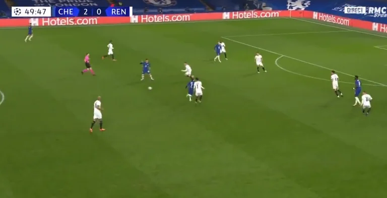 Chelsea n'arrête pas l'injustice de Renènes, c'est le tour d'Abraham de marquer