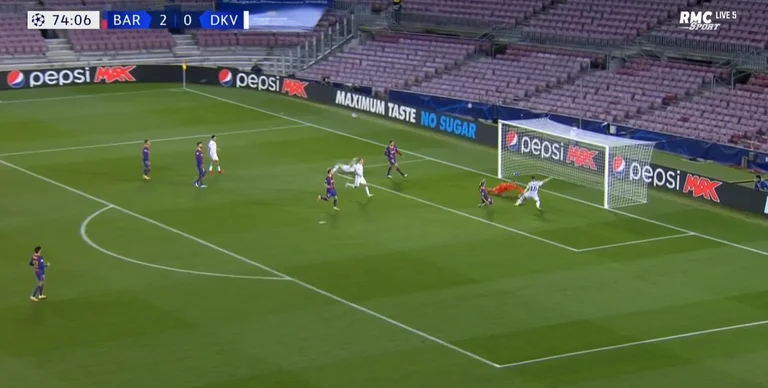 Un Dinamo têtu, ne se laisse pas facilement aller contre Barcelone :