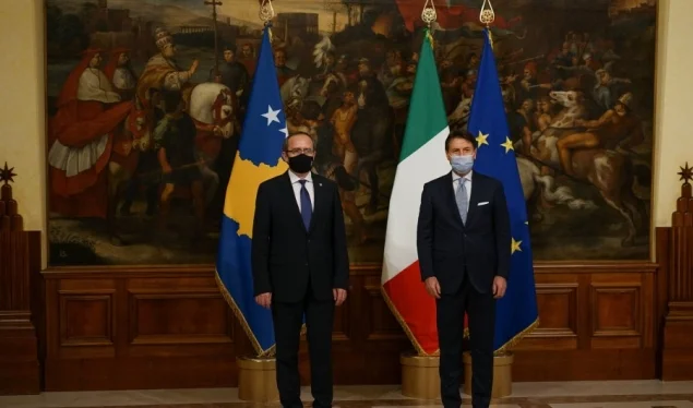 Hoti meets Italian prime minister, vows deepening co-operation