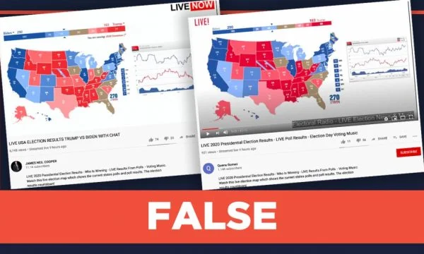 YouTube deletes account for dezinformation for US presidential results