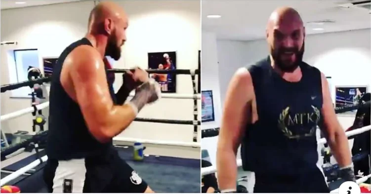 Les fans de boxe ont été impressionnés par la forme et la physique de Tyson Fury avant décembre