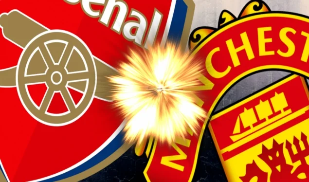 Manchester United vs Arsenal, official formations