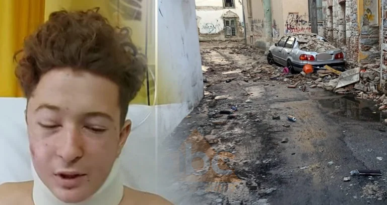 Speaks the Albanian father who was wounded by the earthquake in Greece: He hit us like a bomb. Friends saved him.
