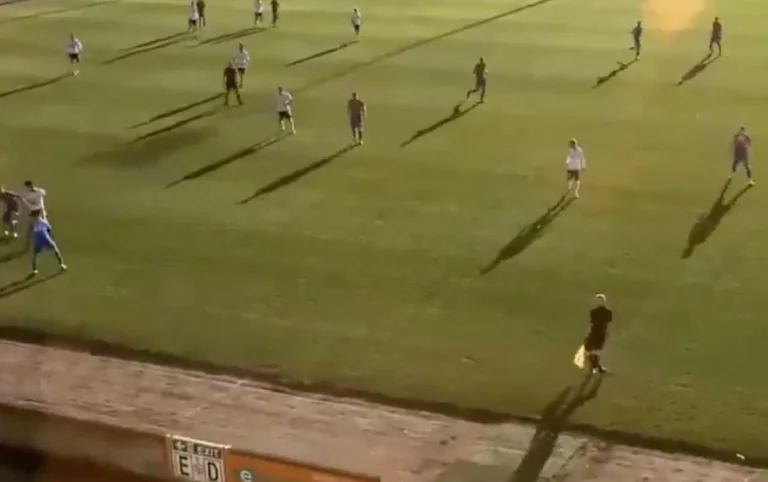 Frustrated fans: The wise camera constantly confused the judge's bald head with the ball