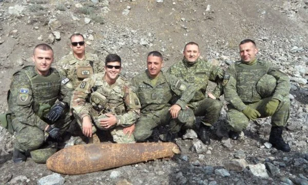 US KSF and KFOR find 100kg of World War II bomb