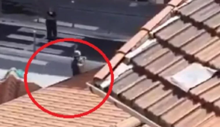 Image de l'arrestation de l'agresseur à Nice qui a tué trois personnes