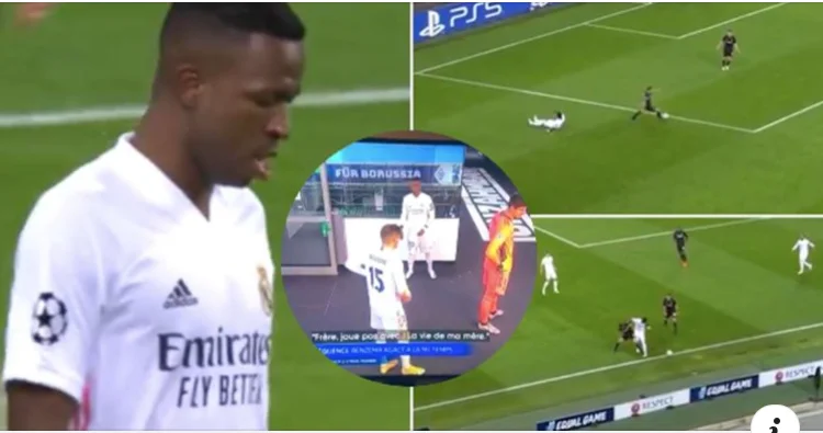 El resumen de la aparición de Winnicius contra Gladbakh después de Benzema le dijo a Mendy que está jugando contra nosotros