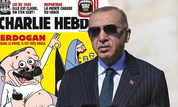 Reagon Erdogan after his sexual-inflicted cartoon: <x0 faceless>”