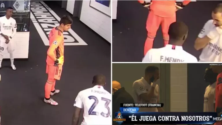 Cameras caught Benzema's shock reaction last night: Don't give the ball to Winnicius, he plays against us.