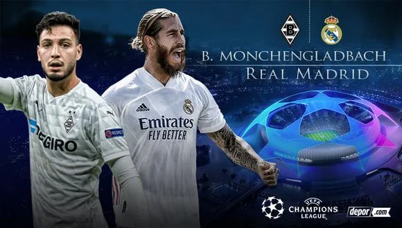 Montengladbach-Real Madrid, official formations
