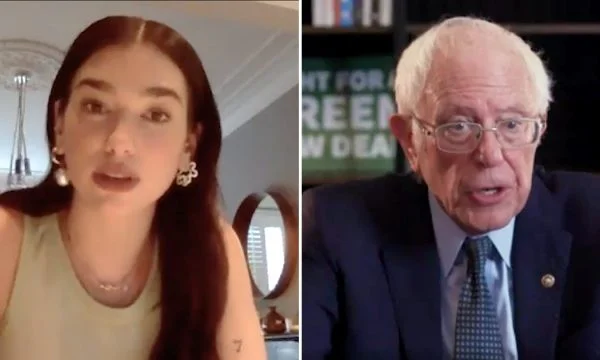 Am Vorabend der amerikanischen Wahlen möchte ich, dass Lipa Bernie Sanders über ein universelles Gesundheitssystem diskutiert.
