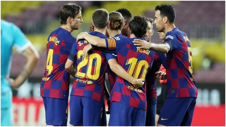La liste de Barcelone du plus grand match au monde, contre le Real Madrid