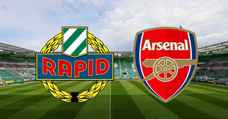 Rapid Vienna é Arsenal: These are official formations.