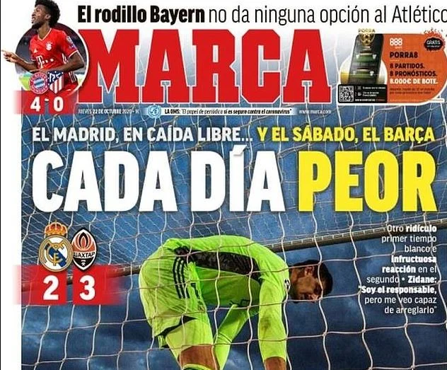 Les médias en Espagne honte Réel après avoir perdu Shakhtar