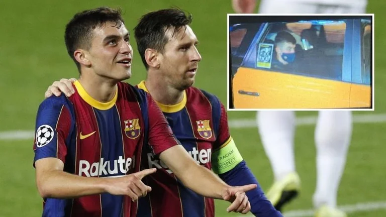 Ha fatto la storia in Champions League, giocatore di calcio di Barcellona, è venuto e lasciato in un taxi da Camp Nou