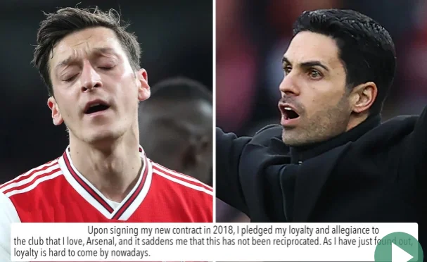 They expelled him from Arsenal, here comes Ozil's reaction: It saddens me that they were not loyal to me