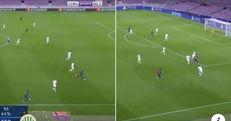 The Messi Run before winning a penalty, proves that he is still the best driver in the world