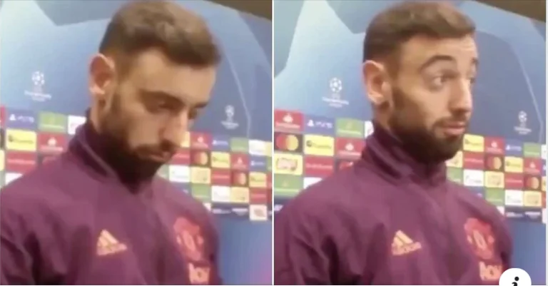Bruno Fernandes' reaction after realizing he'll be captain of Man United vs. PSG's, it's brilliant.