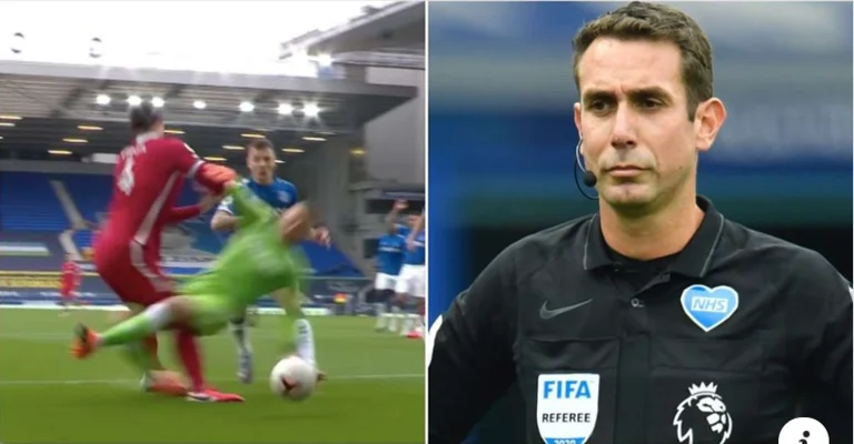The judge forgot the rules, didn't remember he could review the VAR incident and expel Pickford.