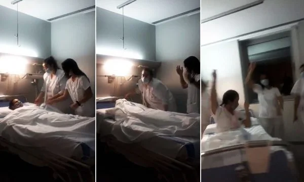 Terrible: Four hospital workers make fun of Tik Tok with the dead and the sick