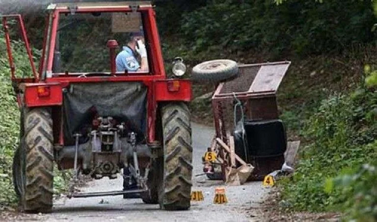 Schwere Autounfall und Traktor in Kacanik, eine Person stirbt