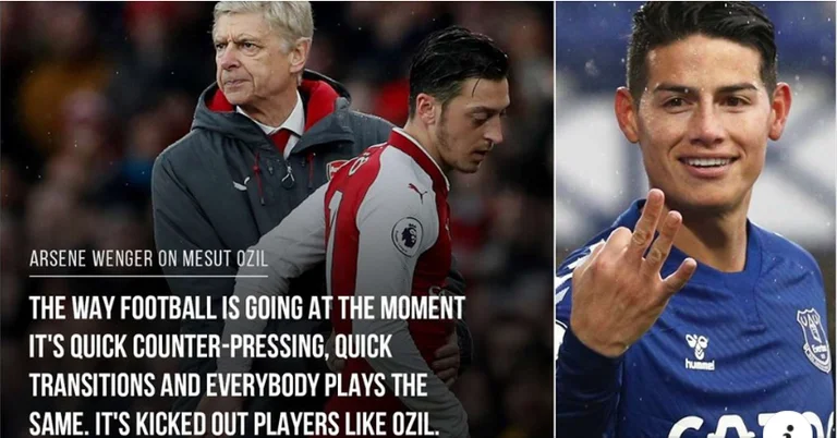 Arsene Wenger y James explican perfectamente cómo y por qué el fútbol ha dado la espalda a Mesut Ozil