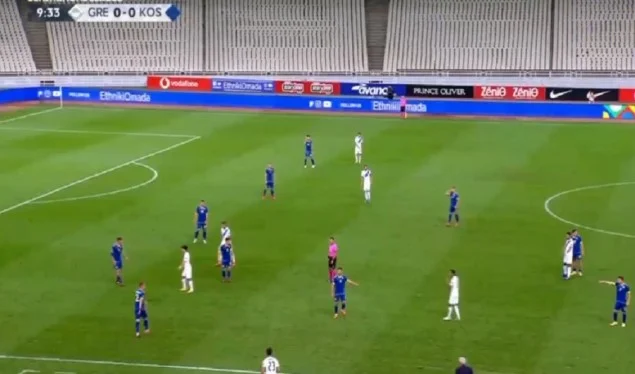 Greece's first game closes Kosovo, results and statistics