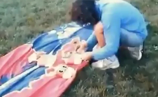 The founder publishes the video when he made the plan to set up the drive in Serbia's match